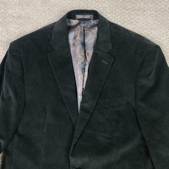 Lauren Ralph Lauren Corduroy Blazer Sport Coat Men's 40L Brown Elbow Patches - Picture 2 of 14